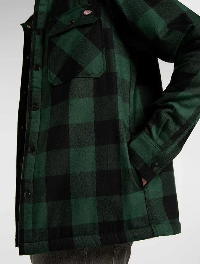 Куртка-рубашка Dickies Lined Sacramento Shirt Pine Needle Green