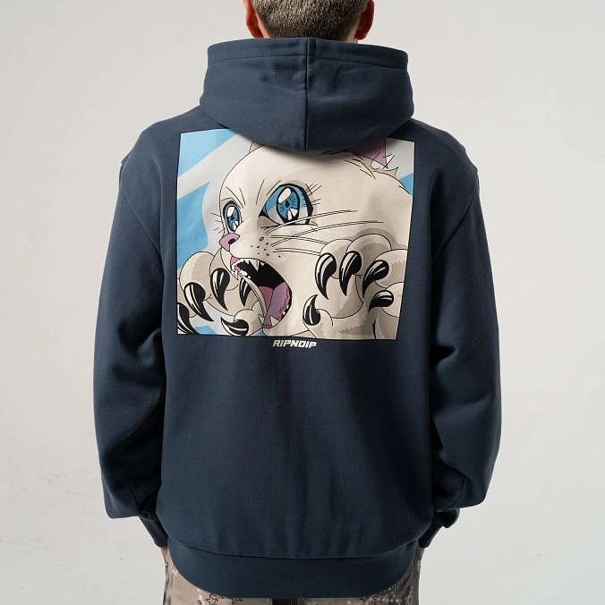 Толстовка RIPNDIP Metal Claw Hoodie Navy