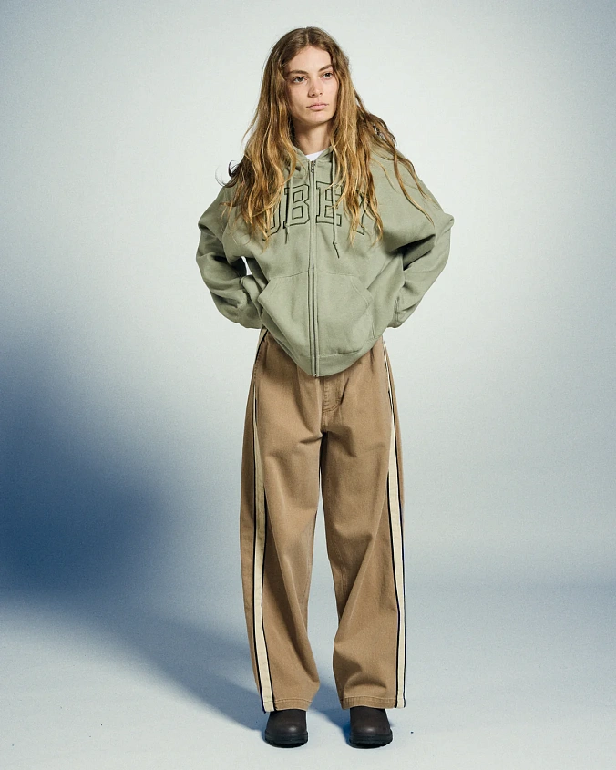 Толстовка женская Obey Collegiate Baggy Zip Hood